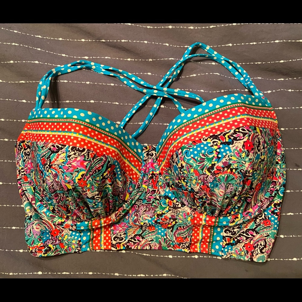 Profile Blush by Gottex Bustier Bikini Top